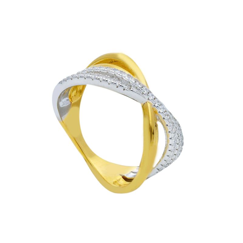 Φωτογραφία από Gold plated silver 925° ring (code S281970)