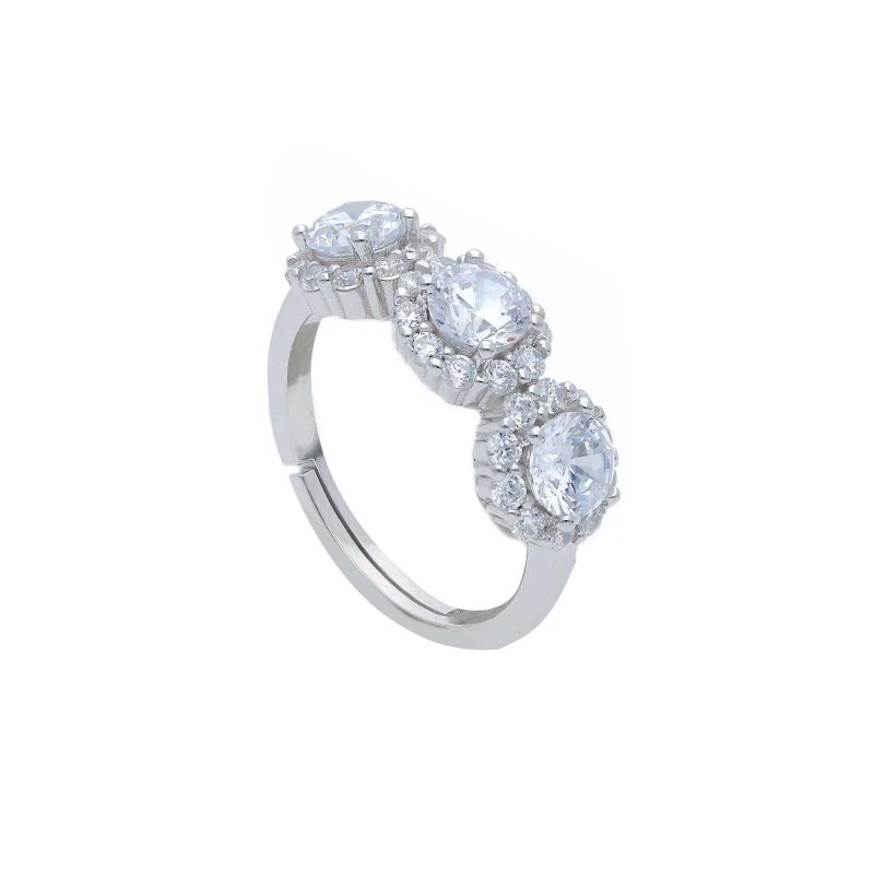 Φωτογραφία από Platinum plated silver  925° ring (code S282652)