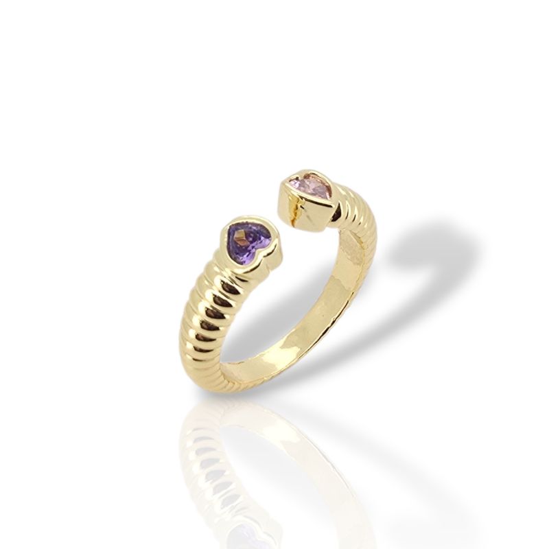 Φωτογραφία από Ασημένιο δαχτυλίδι απο επιχρυσωμένο ασήμι 925° (code FCM002827)