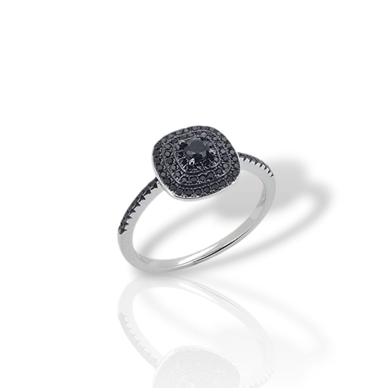 Φωτογραφία από Ασημένιο δαχτυλίδι απο επιπλατινωμένο ασήμι 925°  (code FCM002828)