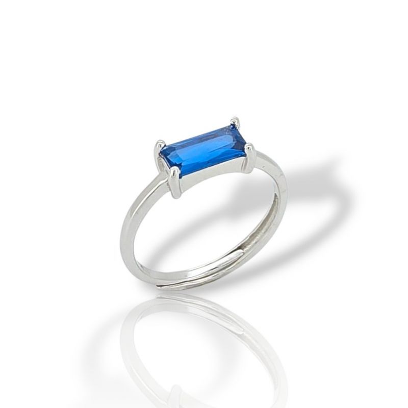 Φωτογραφία από Platinum plated silver  925°  ring (code GEM18483)