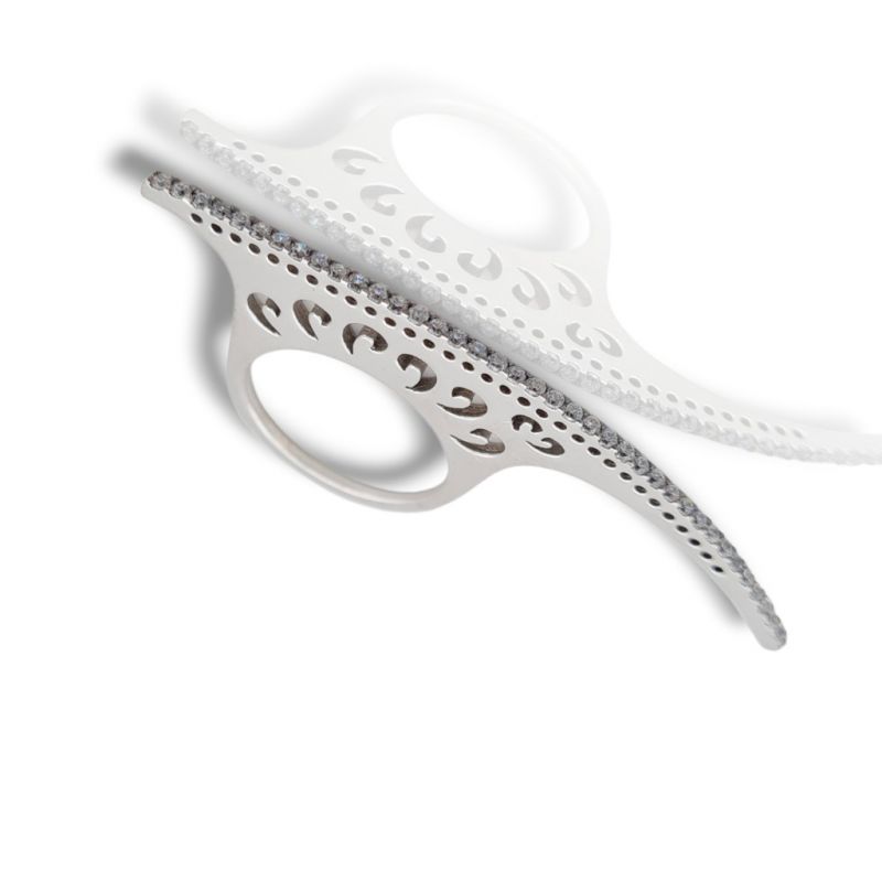 Φωτογραφία από Anello in argento 925° rodiato  (code M2556)