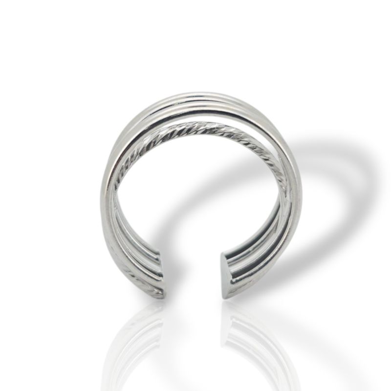Φωτογραφία από Ασημένιο δαχτυλίδι απο επιπλατινωμένο ασήμι 925° (code SVX2402607)