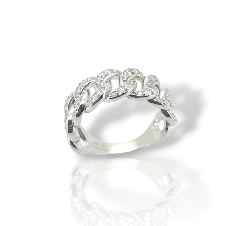 Φωτογραφία από Ασημένιο δαχτυλίδι απο επιπλατινωμένο ασήμι 925° (code FCM002815)