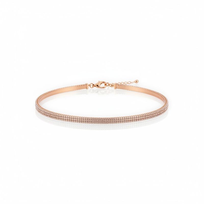 Φωτογραφία από Rose gold plated silver 925º riviera bracelet (code GEM17992)