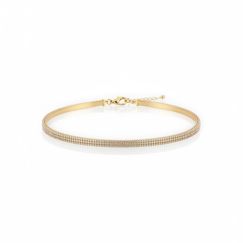 Φωτογραφία από Gold plated silver 925º riviera bracelet (code GEM17993)