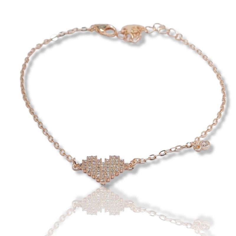 Φωτογραφία από Bracciale Cuore in argento 925º dorato  (code FC005654)