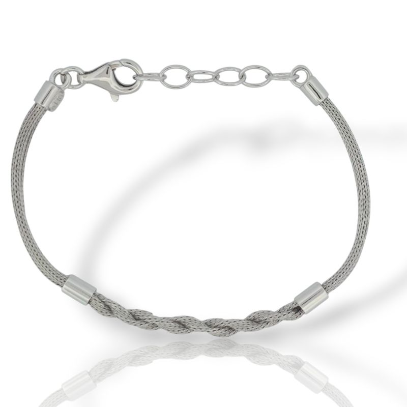 Φωτογραφία από Βραχιόλι απο επιπλατινωμένο ασήμι 925 ( code SVX2201676 ) 