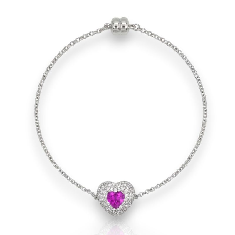 Φωτογραφία από Bracciale Cuore in argento 925° rodiato (code FC002795)