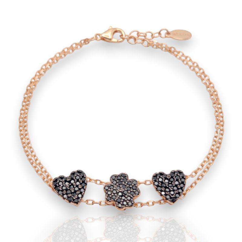 Φωτογραφία από Bracciale in argento 925 placcato oro con cuoricini. (code FC005330)