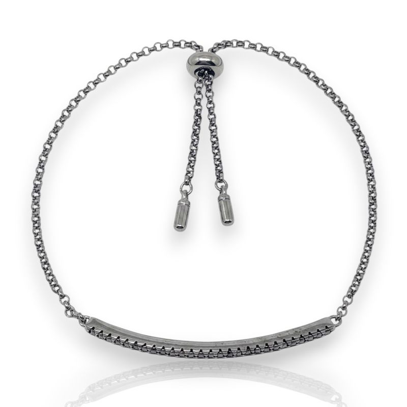 Φωτογραφία από Bracciale in argento 925º rodiato nero   (code FC005993)