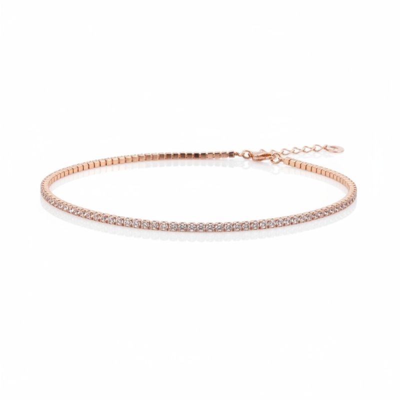 Φωτογραφία από Rose gold plated silver 925º riviera bracelet (code FC008619)