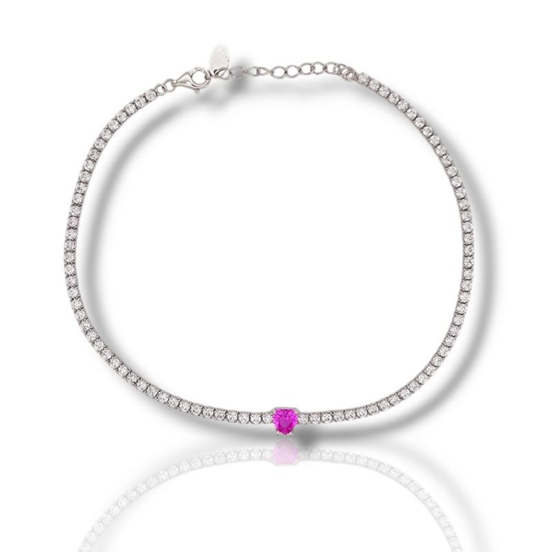 Φωτογραφία από Platinum plated silver 925º riviera bracelet 2.2mm (code FCM002710)