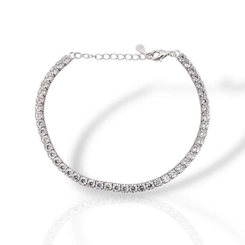 Φωτογραφία από Platinum plated silver 925º tennis bracelet  (code GEM006534)