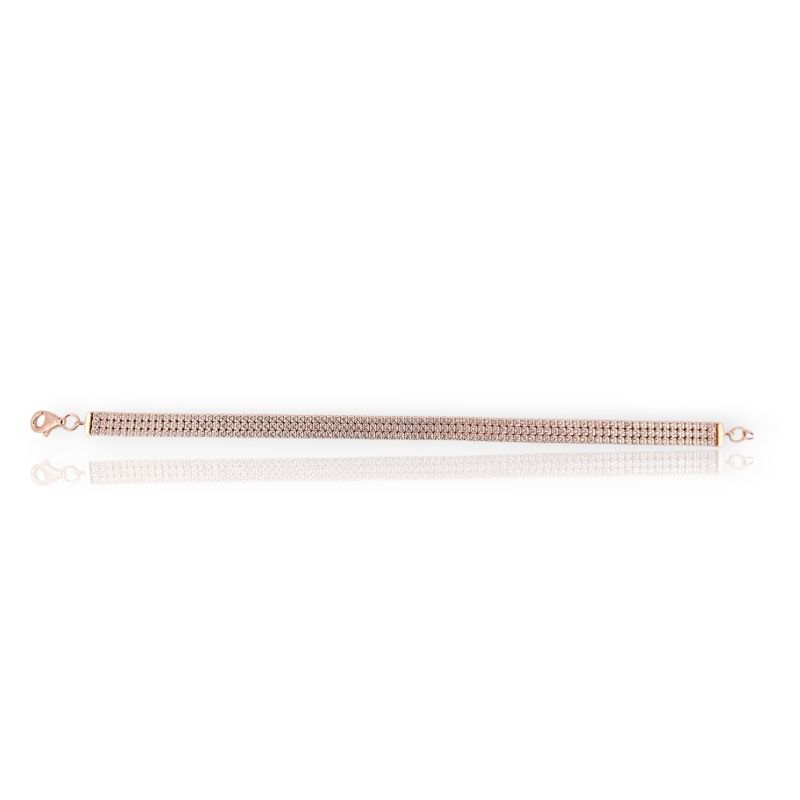 Φωτογραφία από Rose gold plated silver 925º riviera bracelet (code GEM17992)