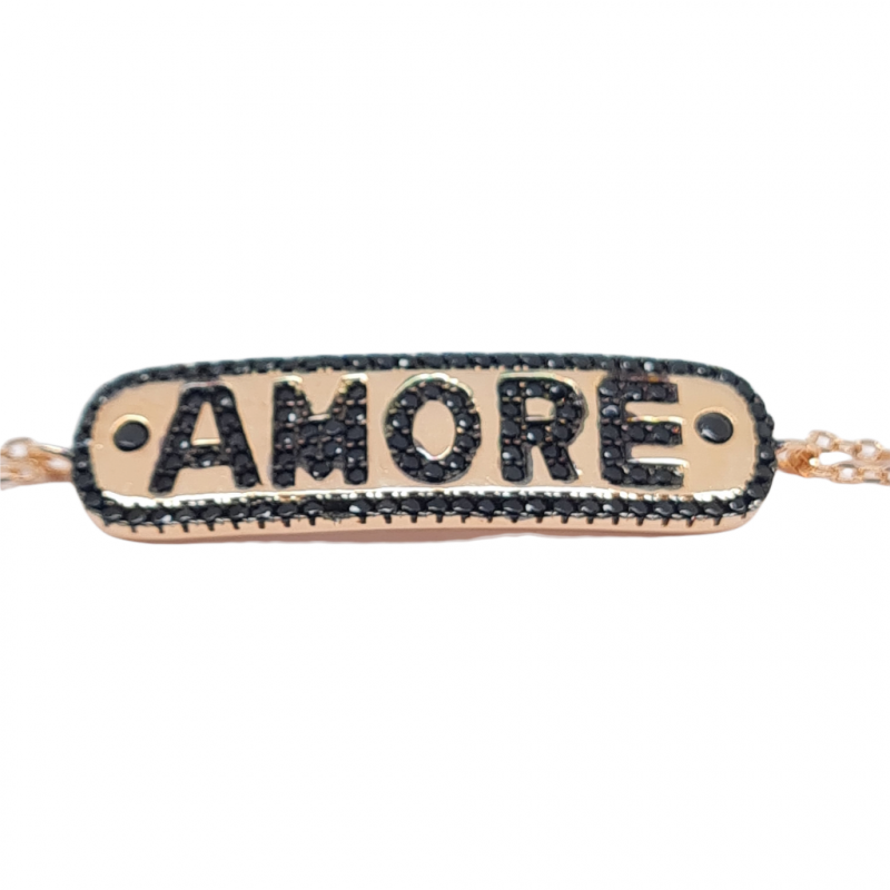 Φωτογραφία από Bracciale AMORE in argento 925º dorato  (code FC004771)