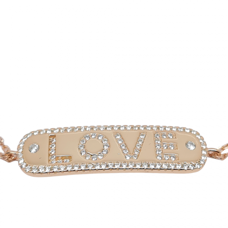 Φωτογραφία από Bracciale LOVE in argento 925º dorato (code FC004892)
