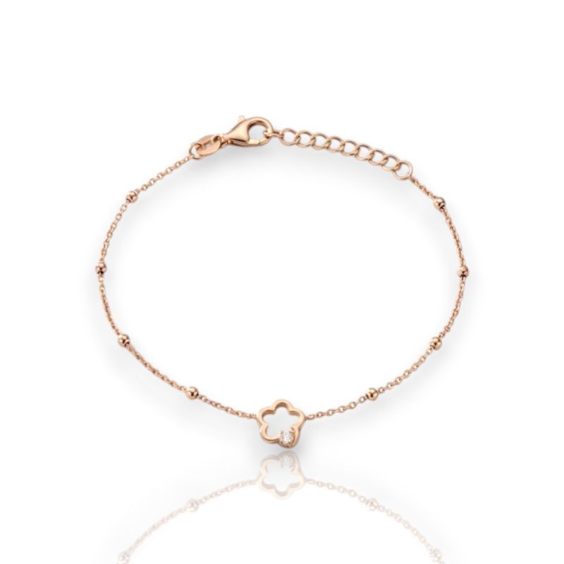 Φωτογραφία από Rose gold plated silver 925° bracelet (code SHK00878)