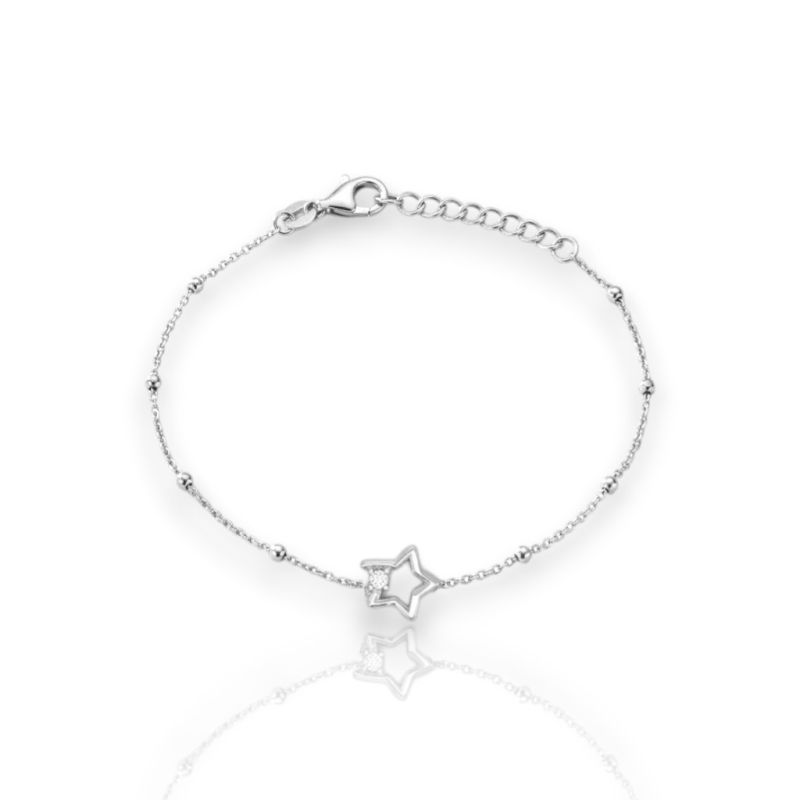 Φωτογραφία από Platinum plated silver 925° bracelet (code SHK00879PL)