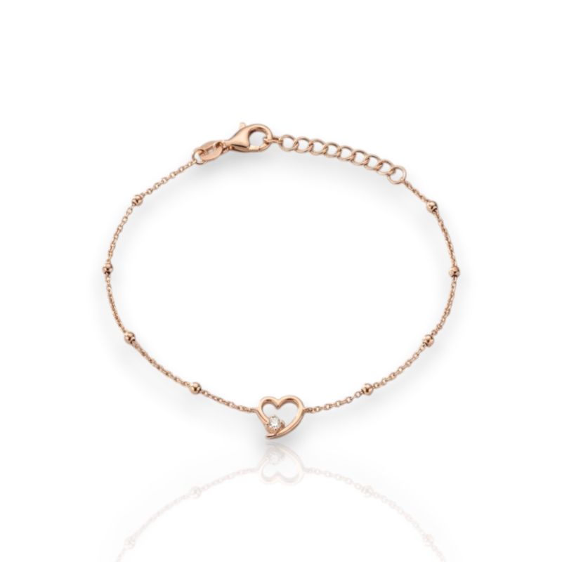Φωτογραφία από Rose gold plated silver 925° bracelet (code SHK00880)