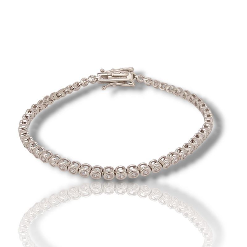 Φωτογραφία από Tennis in argento 925º rodiato 2.8mm  (code SHK915130Β)