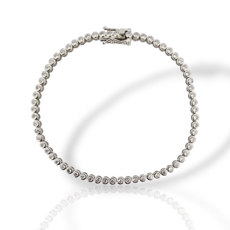 Φωτογραφία από Ριβιέρα ασημένια 925° επιπλατινωμένη (code SHK1060134)