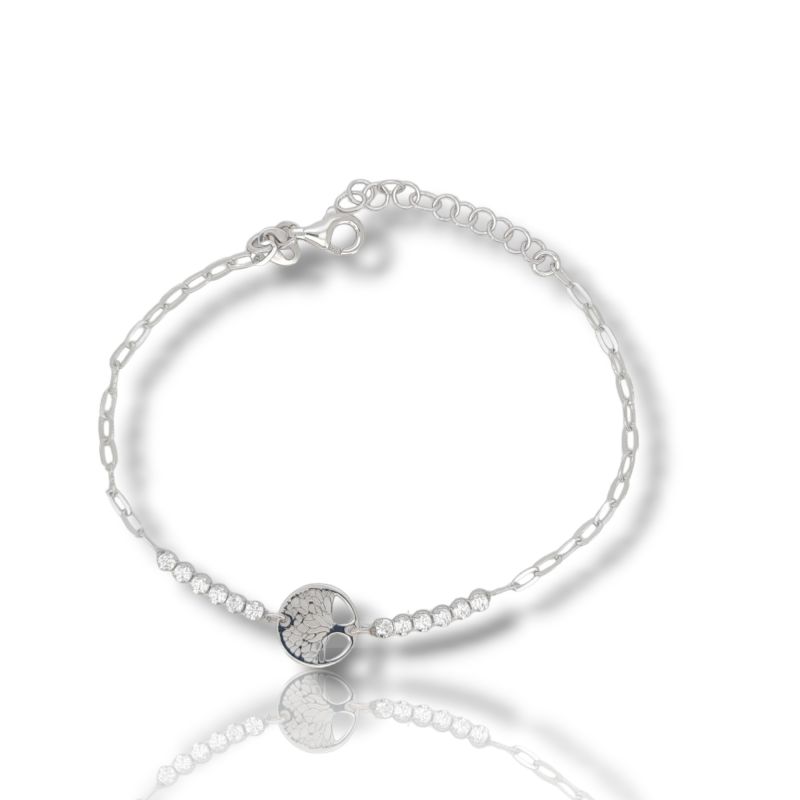 Φωτογραφία από Platinum plated silver 925° bracelet with the tree of life (code SHK610)