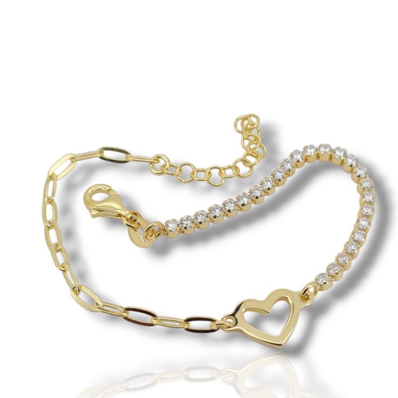 Φωτογραφία από Gold plated silver 925° bracelet (code SHK748G)