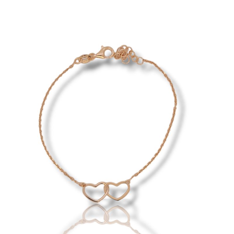 Φωτογραφία από Rose gold plated silver 925° bracelet (code SHK840R)