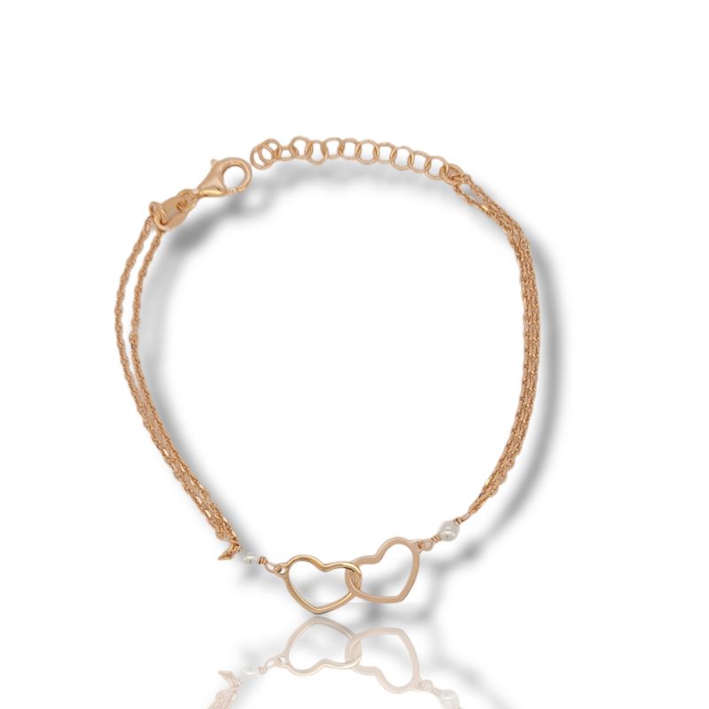 Φωτογραφία από Rose gold plated silver 925° bracelet (code SHK866)