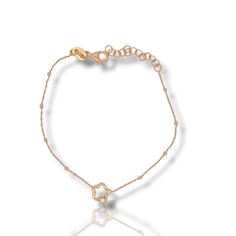 Φωτογραφία από Bracciale fiore in argento 925° dorato (code SHK878)