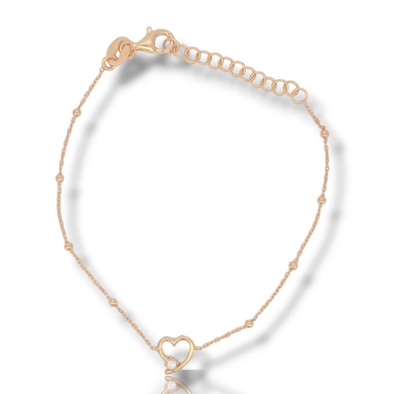 Φωτογραφία από Rose gold plated silver 925° bracelet (code SHK880)