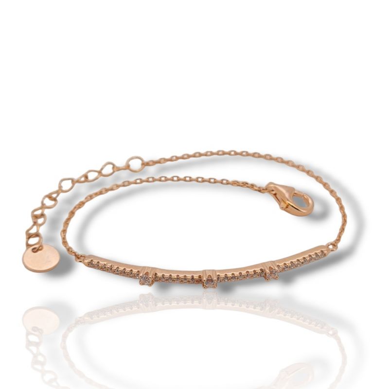 Φωτογραφία από Rose gold plated silver 925º bracelet (code SHK901112R)
