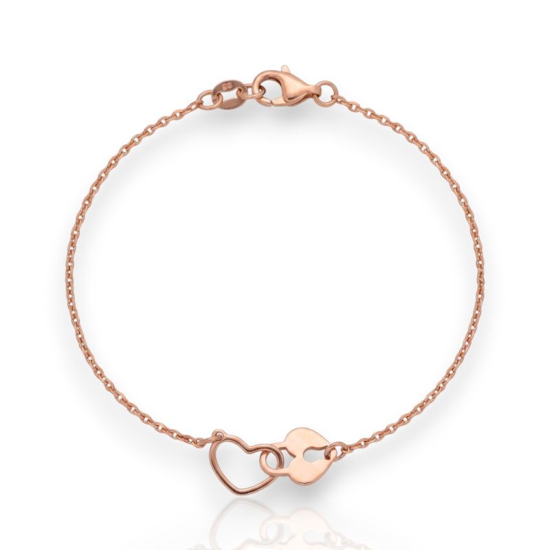 Φωτογραφία από Bracciale Cuore in argento  925° dorato oro Rosa (code SHK905110R)