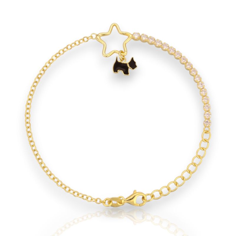 Φωτογραφία από Gold plated silver 925° bracelet  (code SHK905115)