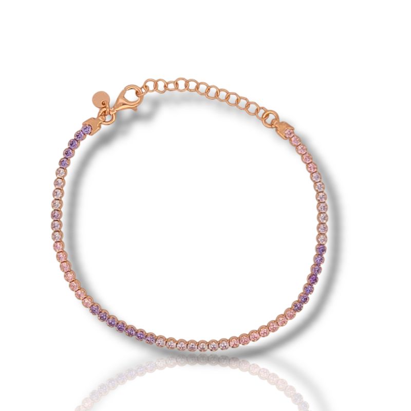 Φωτογραφία από Tennis in argento 925º dorato oro Rosa 2.2mm  (code SHK905120R)