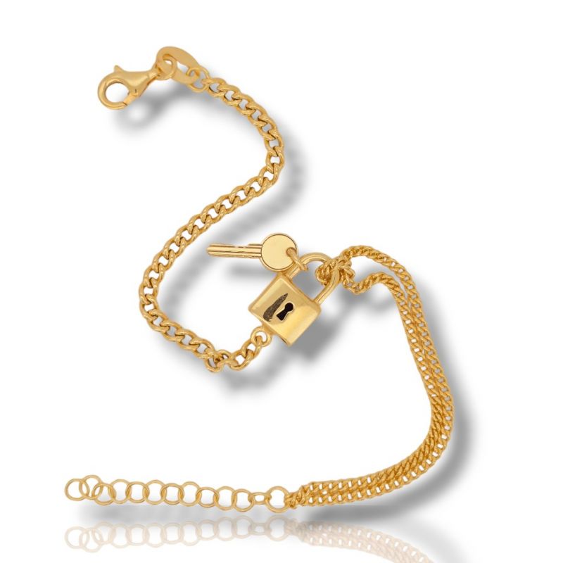 Φωτογραφία από Gold plated silver 925° bracelet (code SHK9061109)