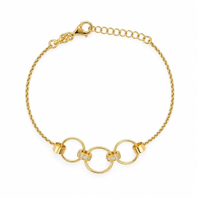 Φωτογραφία από Gold plated silver 925º brangle (code SVX2600503)