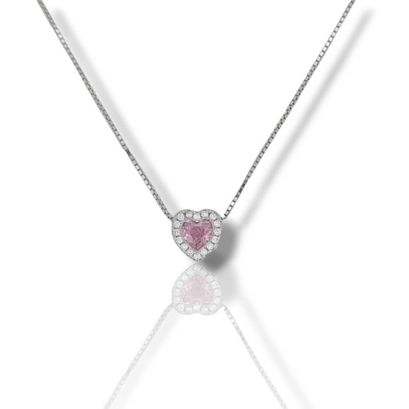 Φωτογραφία από Girocollo Cuore in argento 925° rodiato (code FC005964)