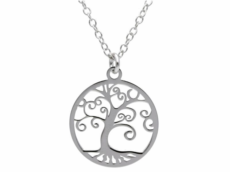 Φωτογραφία από Platinum plated silver 925° necklace with the tree of life (code S223908)