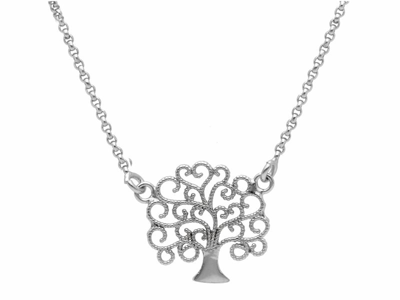 Φωτογραφία από Girocollo Albero della vita in argento 925° rodiato  (code  S223960)