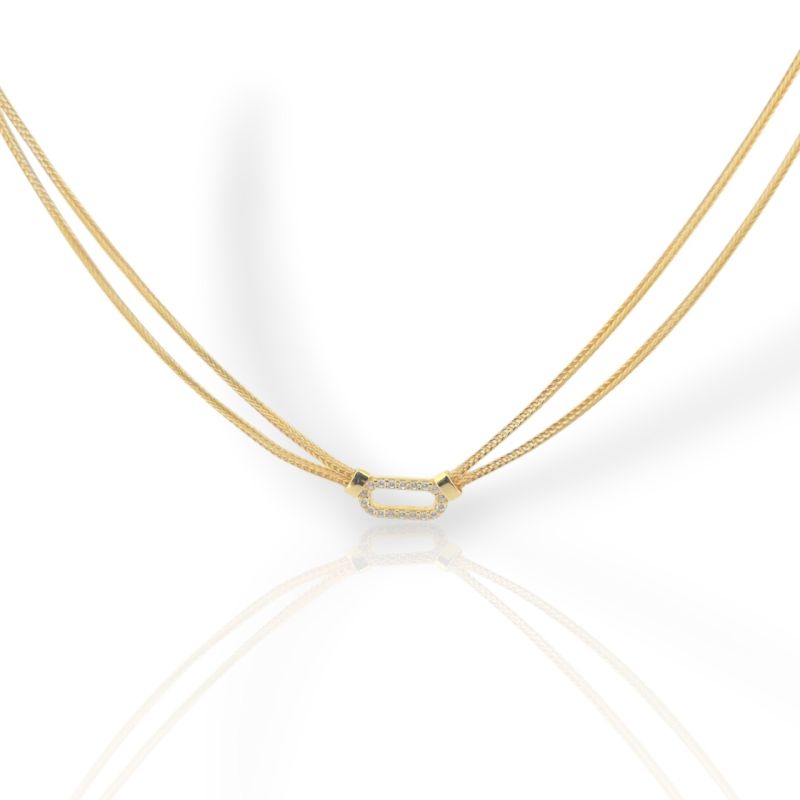 Φωτογραφία από Κολιέ απο επιχρυσωμένο ασήμι 925° (code SVX2402604)