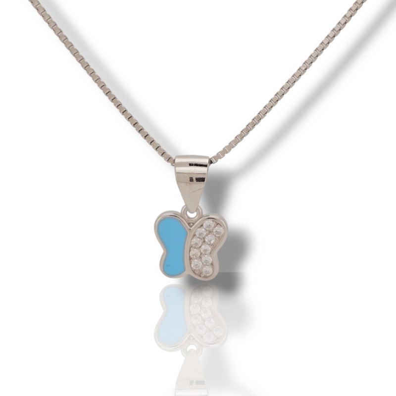 Φωτογραφία από Silver necklace with butterfly (code: FC001290)