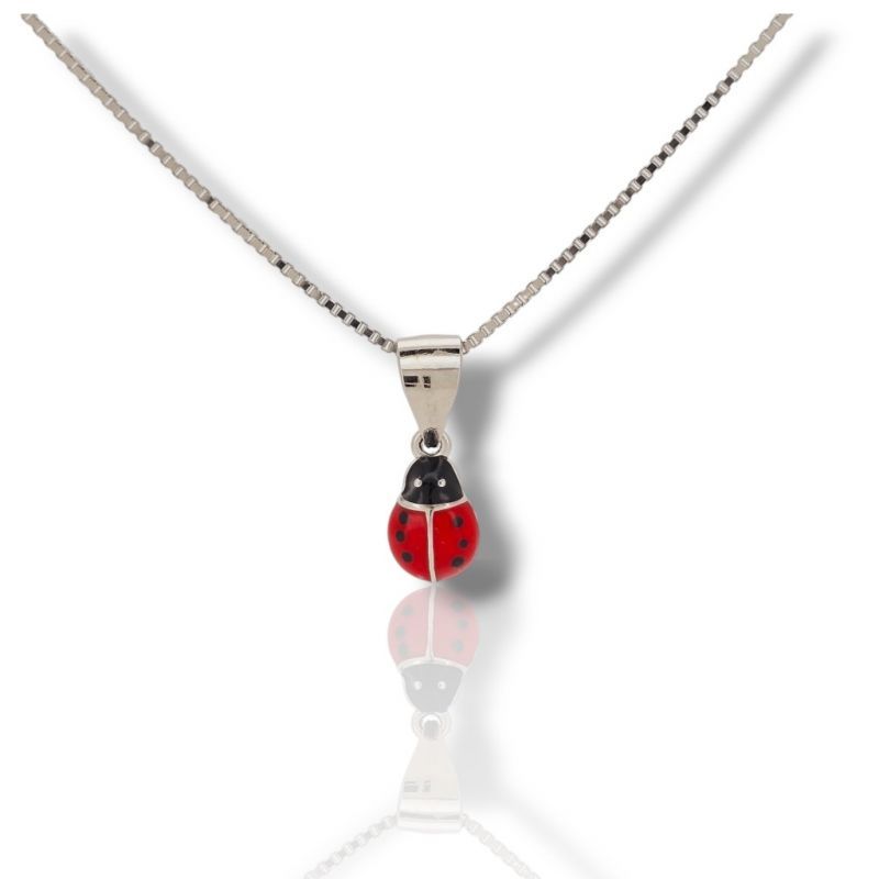 Φωτογραφία από Silver necklace with a small ladybug (code: FC001401)