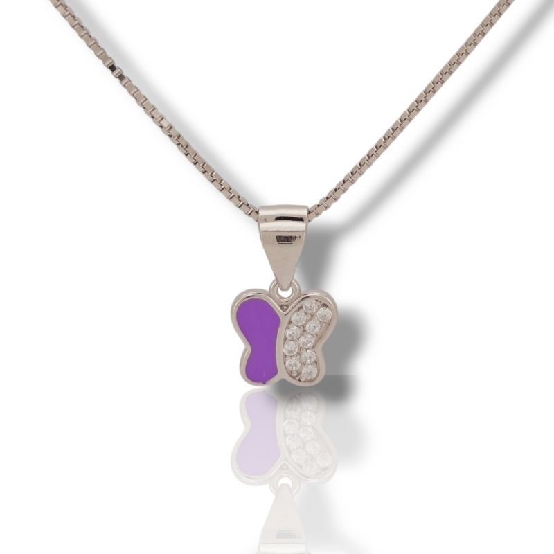 Φωτογραφία από Silver necklace with butterfly (code: FC001404)