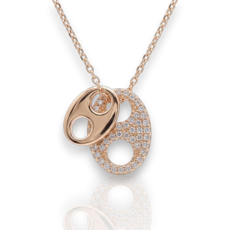 Rose gold plated silver 925° necklace (code FC005486) Φωτογραφία από Rose gold plated silver 925° necklace (code FC005486)