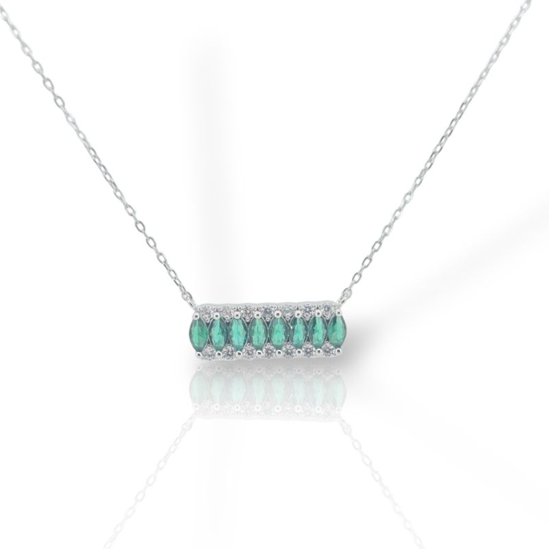 Φωτογραφία από Κολιέ απο επιπλατινωμένο ασήμι 925° (code FC009585)