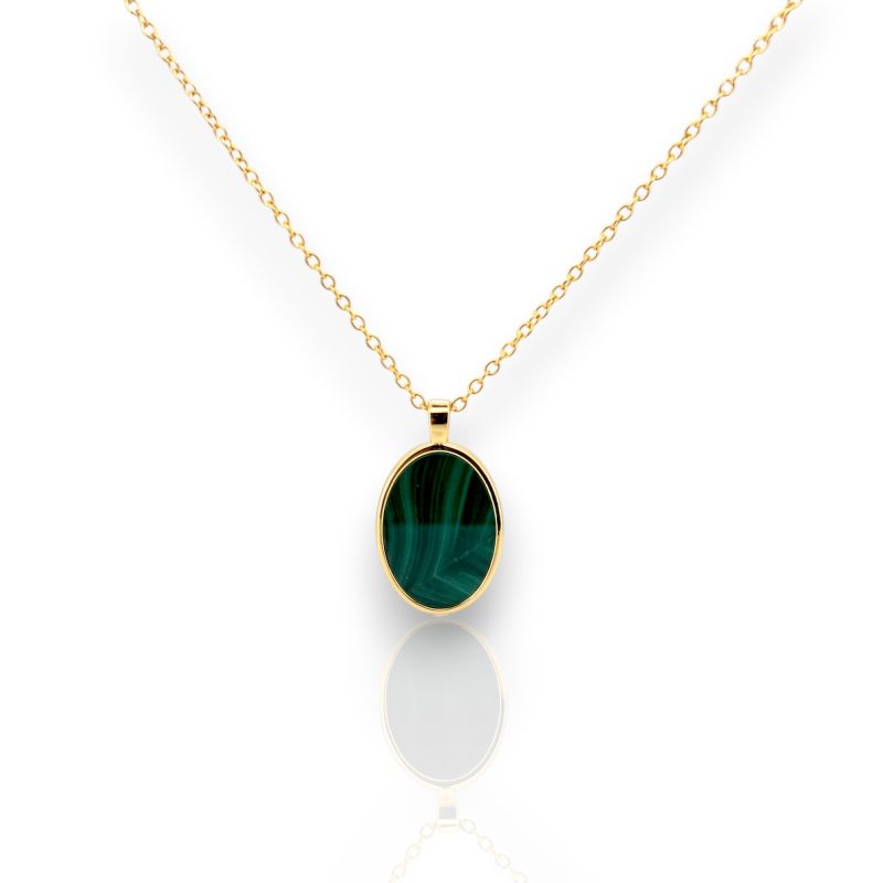 Φωτογραφία από Ciondolo Ovale con Malachite (code FC012993)