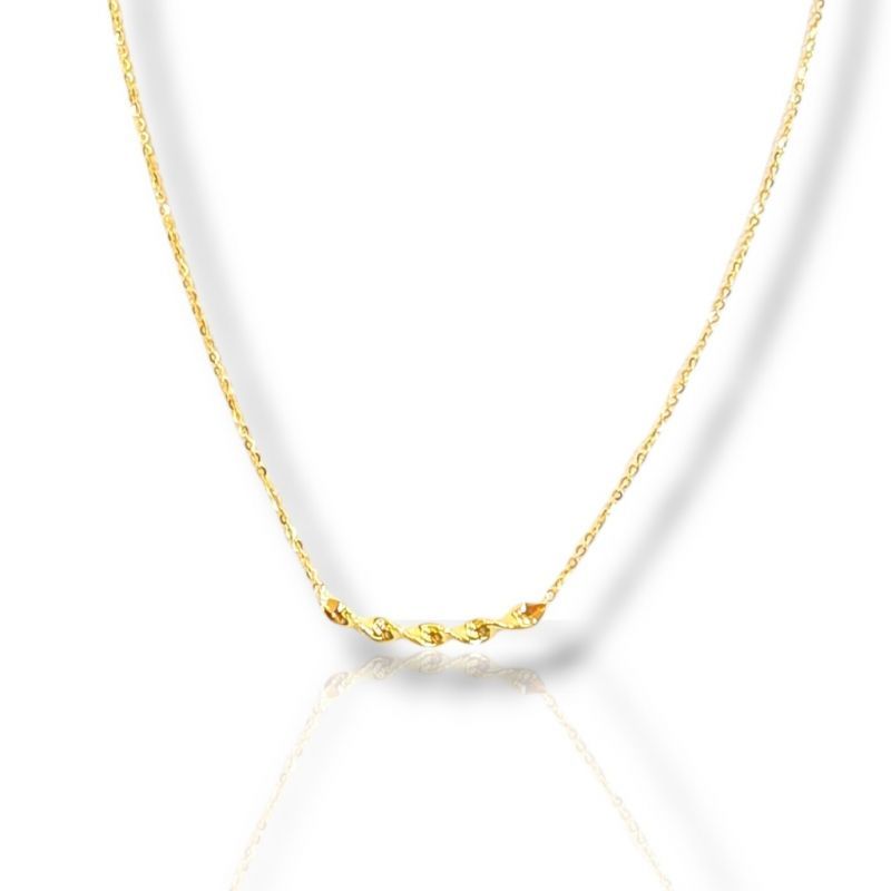 Φωτογραφία από Gold plated silver infinity necklace (code FCM2702)