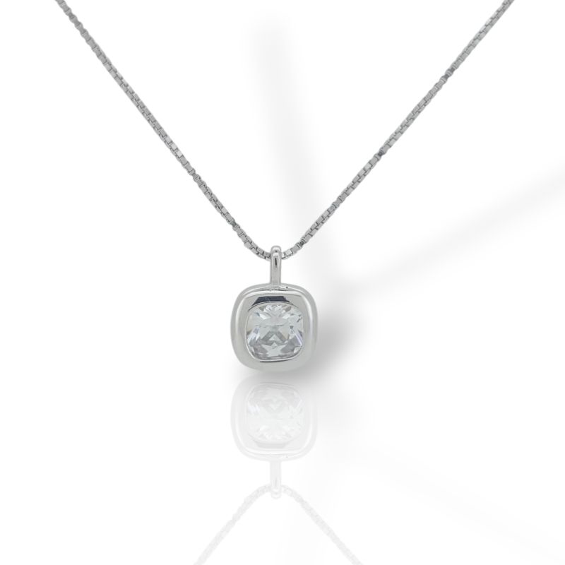 Φωτογραφία από Κολιέ απο επιπλατινωμένο ασήμι 925° (code GEM25138)